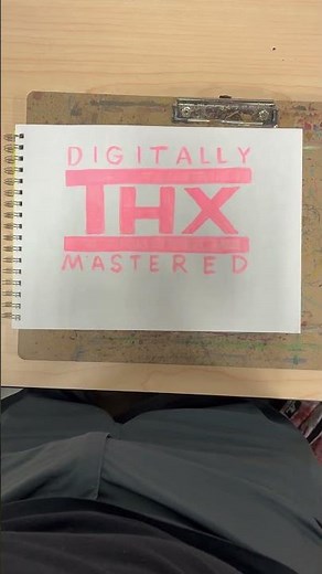 THX Logo with 854 Brush Marker #thxlogo #thxdigitallymastered