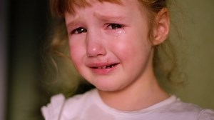 Little Girl Crying Looking Camera Tears Stock Footage Video (100% Royalty-free) 1053561989 | Shutterstock