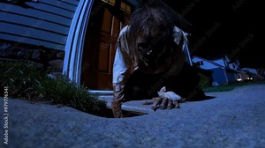 Smart zombie knows where he can find house's keys