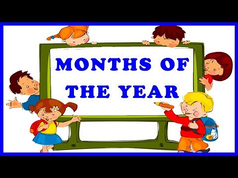 Months of the year | Months of the year list | Name of months | Vocabulary for kids