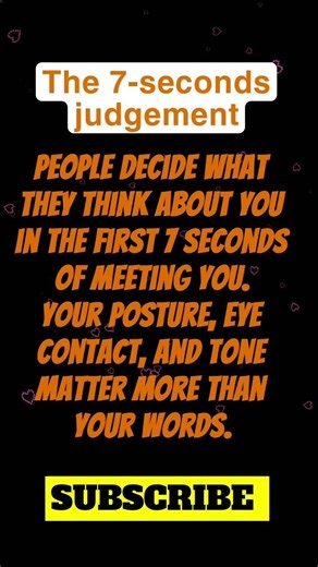 7 Seconds Psychology Trick People Use To Judge You