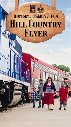 👀Looking for something different to do this weekend? Why not take a ride in a vintage train?🚂 🛤️Ride The Hill Country Flyer and take your weekend from ordinary to extraordinary! Journey back in time as you roll through the Texas Hill Country in restored train cars from the 1930's, 40's, and 50s all pulled by a historic diesel locomotive. 🎫Tickets start at just $35! Book now: bit.ly/asta-HCF | Austin Steam Train