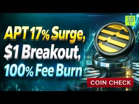 Aptos (APT) Breaks Above $1 — Mastercard Partnership, Token Burn Story & Trade Map |COINCHECK|3.0 TV