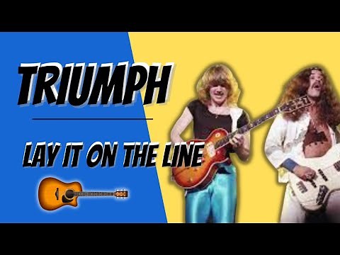 How to play "Lay It On The Line" by Triumph on acoustic guitar (Made Easy)