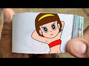 Doraemon Cartoon Flipbook #215 | Shizuka Bathing At Beach Flip Book | Flip Book Artist 2024
