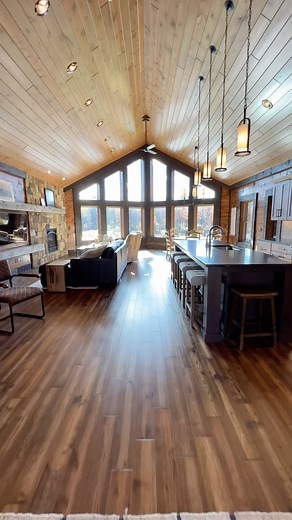 94K views · 5.3K reactions | Wait for the view  Grandview Floor Plan by @goldeneaglelogtimberhomes If you’re looking to build a home like this, give us a call 1-800-270-5025  • • • • #mansion #estate #luxuryhomes #luxurylifestyle #luxuryrealestate #luxuryhome #mansions #mansionhouse #luxurymansion #rustic #customhomes #cabin #cabinlife | Golden Eagle Log & Timber Homes | Facebook