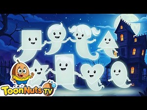 Learn Shapes with Funny Ghosts | Educational Halloween Song for Kids & Toddlers | ToonNuts TV