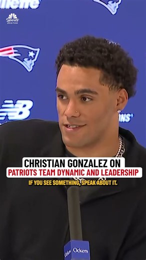 Christian Gonzalez on Patriots team dynamic and leadership