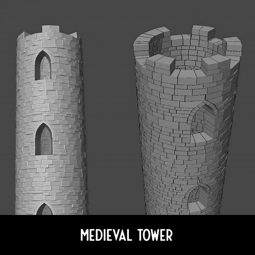 1.8K views · 227 reactions | #b3d tip: Building a medieval stone tower in Blender is easy thanks to the Extra Objects add-on, which features something called Wall Factory. Slap a couple of modifiers on it and we've got ourselves a tower. More tips & video course, e-book and free sample e-book: ⇨ https://www.blendersecrets.org/ | Blender Secrets | Facebook