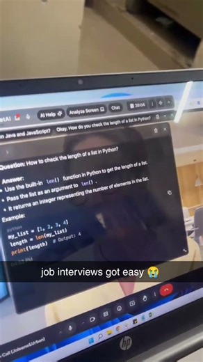 job interviews got easy 😭