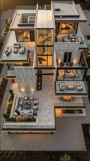 Modern Floating Atrium House Luxury Architecture Construction