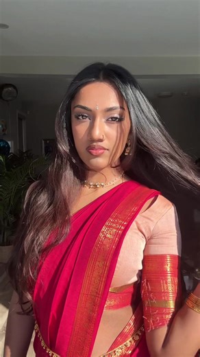 love this half saree🤭🤭 #halfsaree #saree #transition | sarees