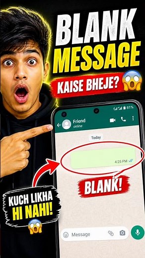 👉 “Blank message kaise bheje 😳 (invisible text trick)” future AI lab