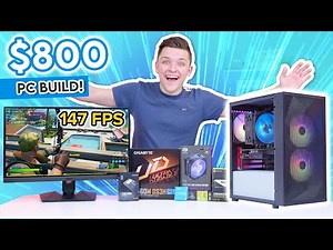 Best $800 Gaming PC Build 2022! [Full PC Build Guide w/ 1080p Gaming Benchmarks!]
