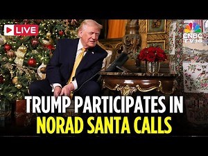 LIVE: President Trump Participates in NORAD Santa Calls and Service Member Calls | Christmas | N18G
