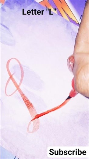 Letter"L" #handwriting #calligraphy #lettering #shorts #satisfying #learn #tutorial #youtube
