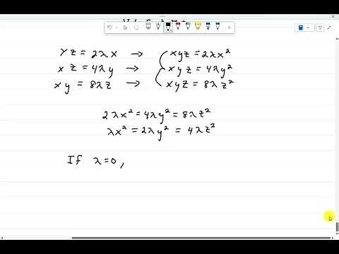 Lagrange Multiplier redo example