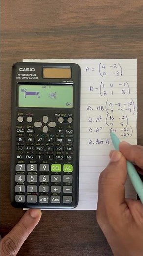 Matrix multiplication-part2 #matrices #matrix #casiocalculator #calculatorhacks