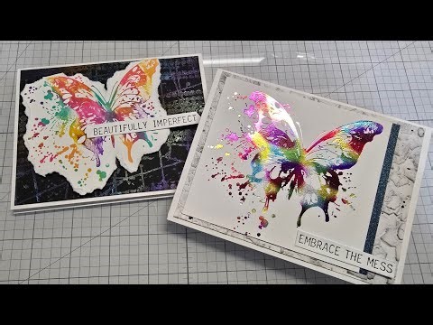 Beautifully imperfect press plate, butterfly & 3D embossing folder