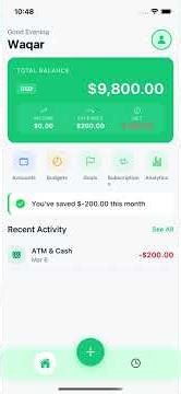 Cents and Sense - Open Source Budget Tracker with Multi-Currency & Goals | React Native App Demo