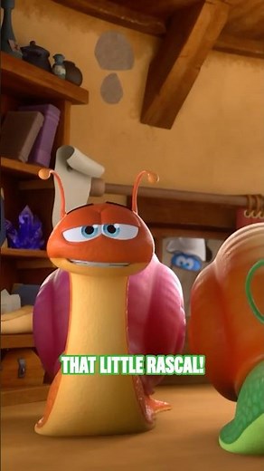 baby smurf turns the smurfs into snails! #shorts