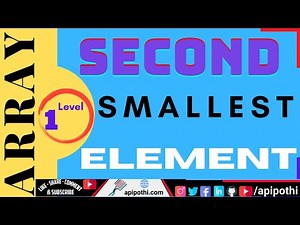 04 Write a Java program to find smallest and second smallest elements of a given Integer array
