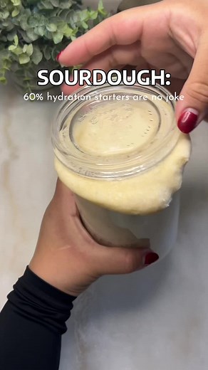 60% Hydration Stiff Sourdough Starter: Better Structure, Slower Fermentation
