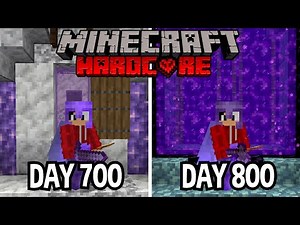 I survived 800 Days In Hardcore Minecraft...