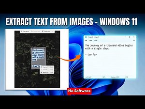 How to Extract Text from Images on Windows 11 (Free & Easy – No Software Needed!)