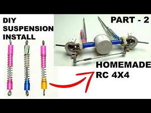 How To Make A RC 4WD | Homemade remote control car | Suspension And Linkage Installation Part-2 #4x4