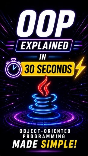 OOP Explained in 30 Seconds (No Code, Just Concepts)