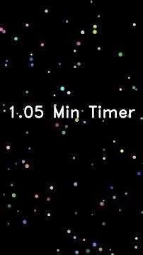 ⏳ 1.05 Minute Countdown Timer | Confetti Animation | Time's Up Alert