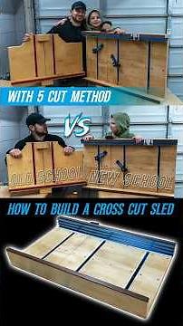 CROSSCUT SLED BUILD | 5 CUT METHOD EXPLAINED