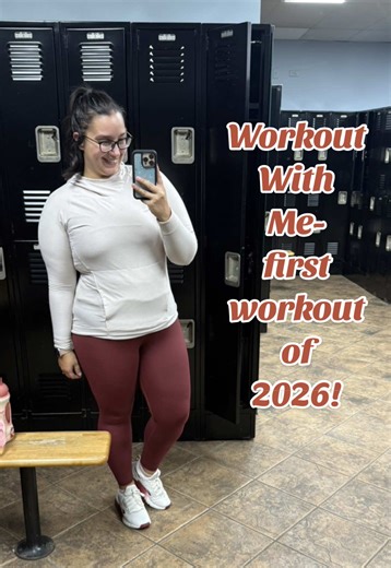 First workout of 2026- DONE ✔️ ; excited for the newest Begin Again Challenge with Alive App! With everything that’s been going on, I know I need an outlet. I need my “me time” & working out is that. Me, myself, & I. No thinking about everything in my life. Not focusing on all the negatives. Just my music, my focus, and my health. It’s crazy how much working out helps with your mental health, not just physical. Even though I’m not a size two, or lifting a crazy amount a weight, or running marath