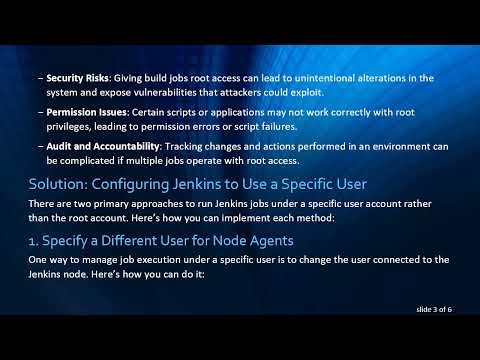 How to Run Jenkins Jobs as a Specific User Instead of Root