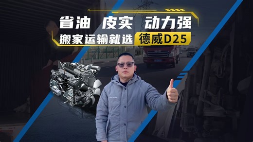 省油 皮实 动力强 搬家运输就选德威D25