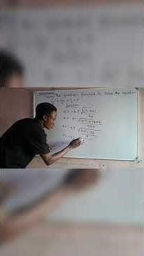 EASY WAY TO SOLVE QUADRATIC EQUATION USING ALMIGHTY FORMULA. #Maths #easymaths # #trendingshorts