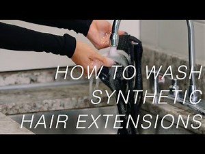 How To Wash Synthetic Extensions | Wigs 101