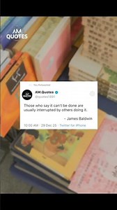 Never let doubt | James Baldwin | AM Quotes