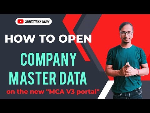 How to check Company Master Data on V3 portal?