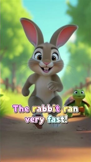 "The Rabbit and the Turtle 🐢🐇 | Moral Story for Kids in English" #shorts