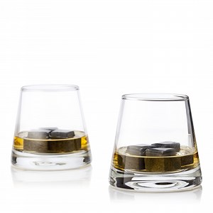 Viski 2 Tumblers and 6 Glacier Rocks Set for Whiskey Spirits, Gifts for Men - Walmart.com