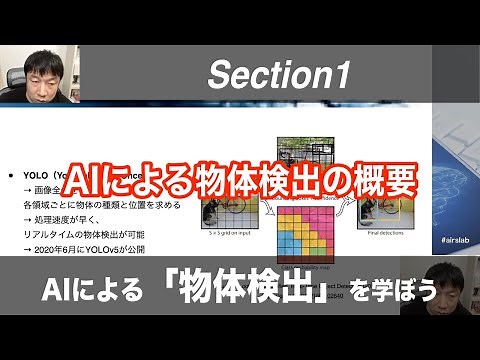 【Section1: AIによる物体検出の概要】AIによる「物体検出」を学ぼう！【PyTorch+Colab】 -Udemyコースを一部無料公開- #airslab
