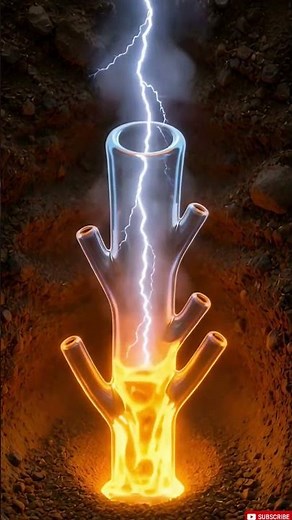 How Lightning Turns Sand Into Glass 😳⚡