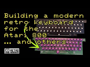 Building a modern keyboard for a retro computer like the Atari 800 #pcbway #atari #retro #atari800