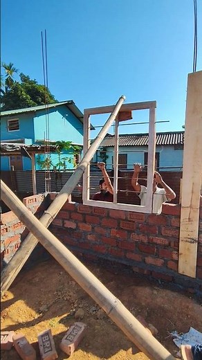 building a house two panel window frame fitting explained #construction