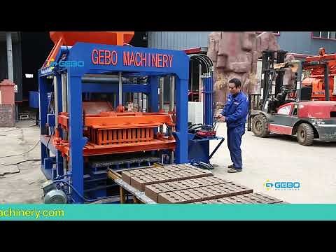gebo machinery QT 4 20 automatic hydraulic block brick making machine