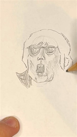 Drawing John Lennon from The Beatles! ☮️🎸