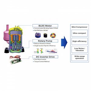 [Hot Item] Compact DC Miniature Compressor Compressor for Portable Air Solutions DC 12V