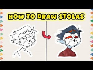 How to Draw Stolas from Helluva Boss – Detailed Drawing Process